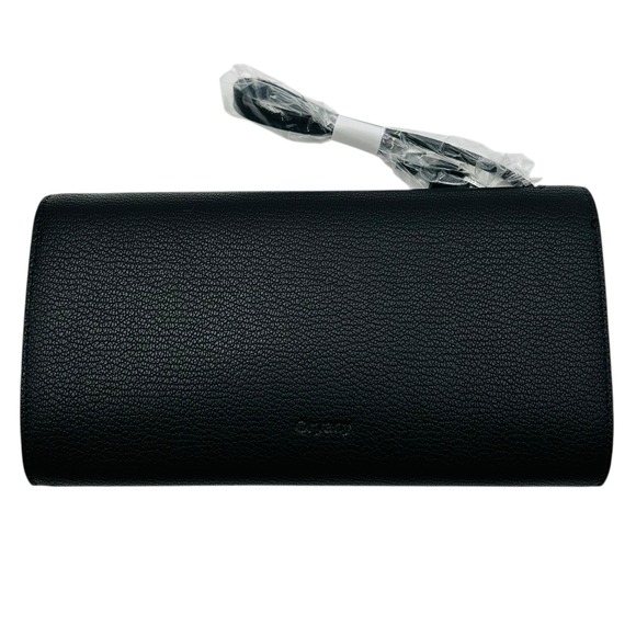 ORYANY Womens Leather Mandy Gift Set Crossbody & Removable Card Case Solid Black - Picture 10 of 15